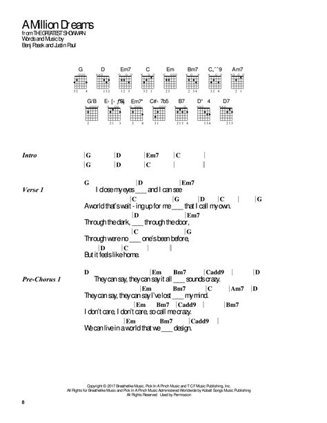 a million dreams chords|a million dreams greatest showman chords.